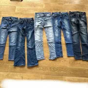 아메리칸 이글 ZARA 제깅스 데님 00 XS 묶음 판매 청바지