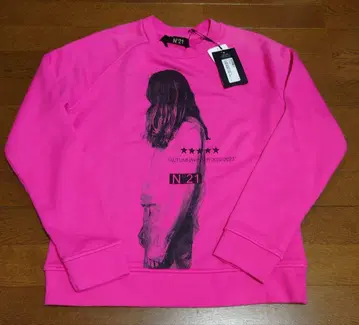 [ 택 포함 새상품 ] N21 누메로 핑크 맨투맨