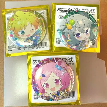 프로세카 원더쇼타임 캐릭터 배지 컬렉션 키라키라 캔뱃지 3개