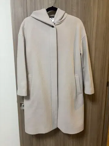 [ PLST ] 베이지 후드 부착 코트 S 사이즈