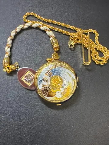 천황 폐하 즉위 60주년 기념 회중시계 [배터리 방전]