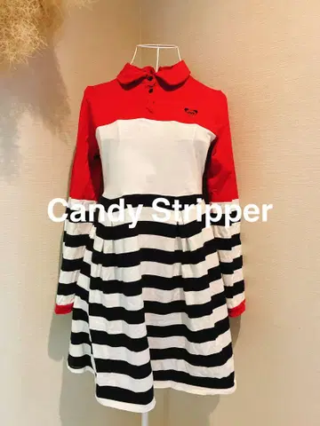 캔디 스트리퍼 Candy Stripper 스트라이프 긴팔 원피스