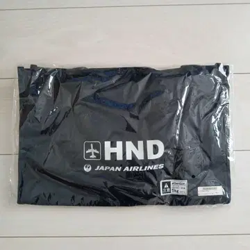 미사용 새상품 JAL 오리지널 스퀘어 토트 HND 백 네이비