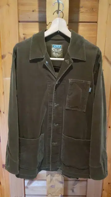 AIGLE 올리브 코듀로이 커버올 sizeL