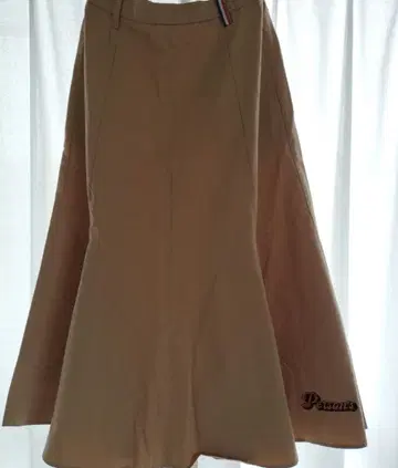 Person's 베이지 플레어 스커트