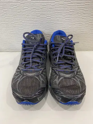 미즈노 웨이브 인스파이어 그레이/블루 스니커즈