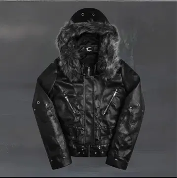 cozyWORLDWIDE 블랙 퍼 자켓