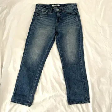 LOUNIE 스트레이트 데님 팬츠 38 블루 손세탁 가능