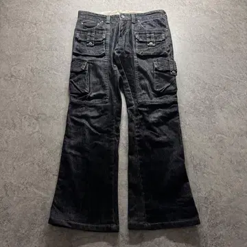 00s TORNADO MART Flared CARGO PANTS Y2K