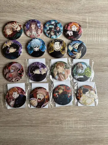 주술회전 컬렉션 캔뱃지 16종 전종 컴플리트