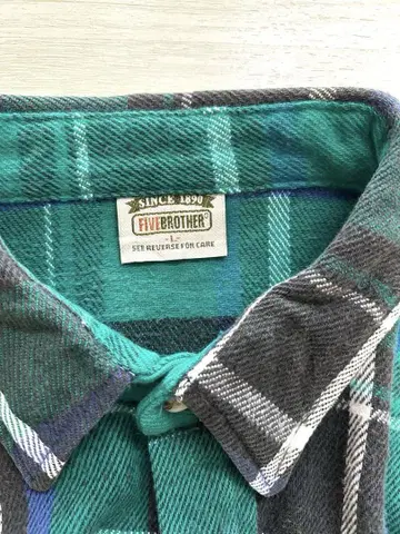 90s US 구제 의류 파이브 브라더 플란넬 셔츠