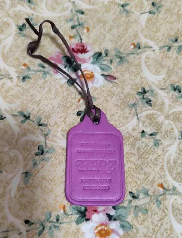 보라색 HERZ 가죽 택 키링 일본제 숄더백