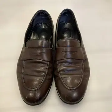 사니야마초 다크 브라운 가죽 로퍼풍 스니커즈