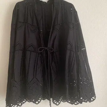 PLAGE 시스루 패턴 블랙 자켓