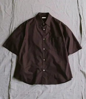 HICOUNT WASHER TWILL H/S 브라운 S 사이즈