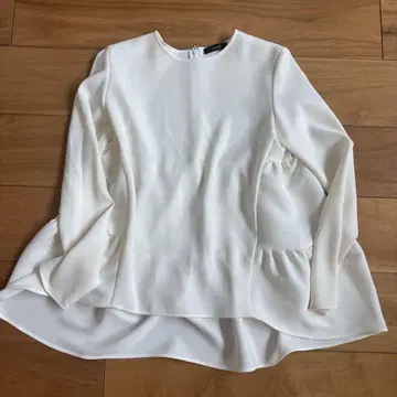 YOKO CHAN 화이트 긴팔 블라우스