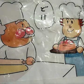 호빵맨 T셔츠 화이트 M 패러디 바타코 씨 잼 아저씨 업무