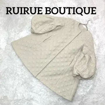 새상품급 RUIRUE BOUTIQUE 볼륨 슬리브 퀼팅 코트 M