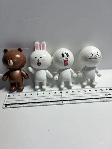 LINE FRIENDS 소프트 피규어 4체 세트
