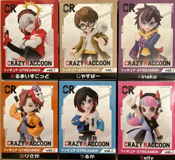 GIGO 한정판 crazy raccoon 피규어 6체 세트