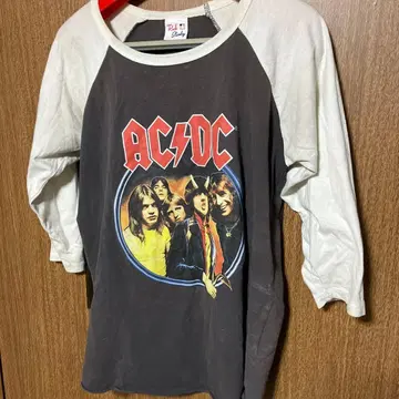 [ AC/DC 에이씨 디씨 ] 래글런 7부 소매 티셔츠