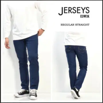 새상품급 EDWIN 저지즈 JMM03 레귤러 스트레이트 데님 팬츠/L