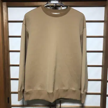 DIGAWEL 베이지 크루넥 본딩 맨투맨