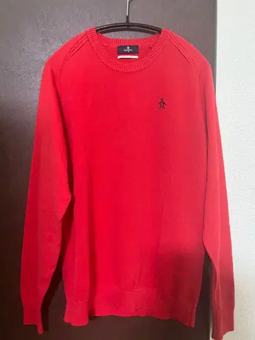 레드 니트 스웨터 M 사이즈 일본제