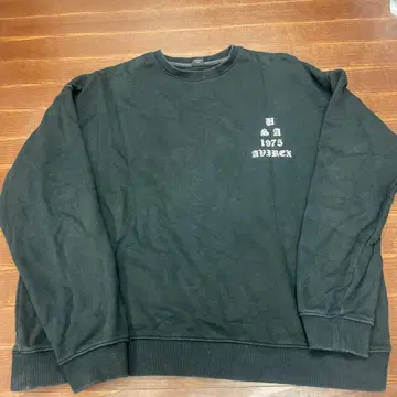 AVIREX 1975 블랙 맨투맨 L