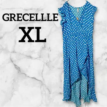 새상품급 GRECELLLE 물방울 패턴 슬리브리스 원피스 [ XL ]