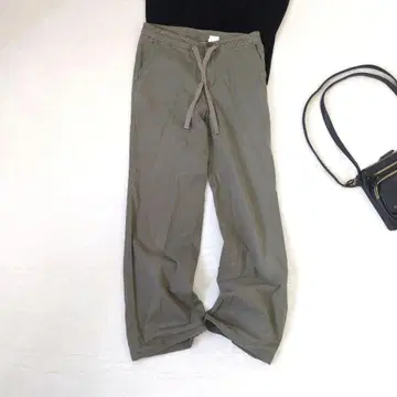 Gap DRAWSTRING 갭 와이드 스트레이트 롱 캐주얼 팬츠