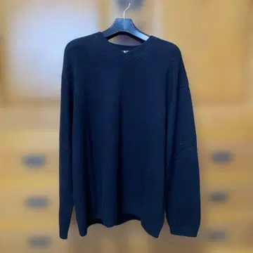 UNIQLO C 캐시미어 릴랙스 V넥 니트 BLACK L
