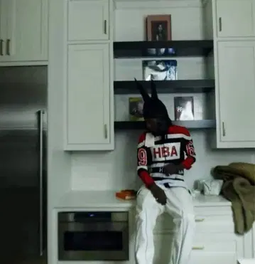 후드 바이 에어 14ss 오피움 플레이보이 카티 착용