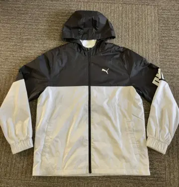 PUMA 속기모 트리코 자켓 L 블랙/화이트