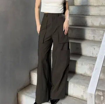 MURUA ZIP 카고 팬츠 블랙 블랙