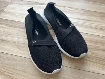 PUMA 소프트폼+ 슬립온 블랙