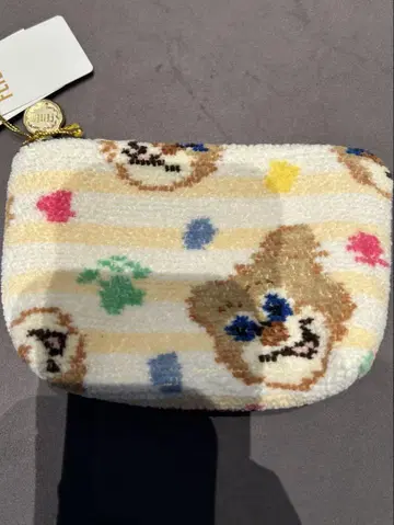 페이러 테디 보트형 파우치 미사용 새상품