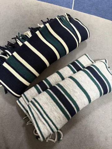 Lacoste 머플러 네이비 그린 2종