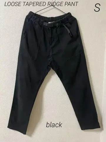 그라미치 루즈 테이퍼드 릿지 팬츠 블랙