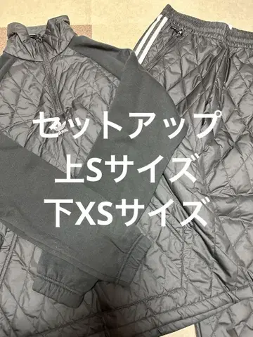 adidas 퀼팅 셋업 블랙 S XS