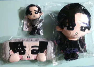 미개봉 새상품 메구로 렌 BIG 봉제 인형 헤어밴드 스노 3점 스노