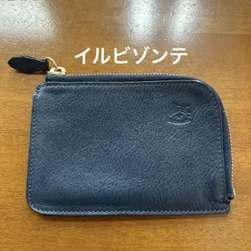 네이비 가죽 코인 케이스