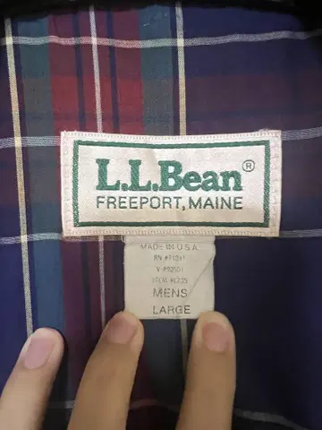 L.L.Bean 베이지 코듀로이 옷깃 점퍼