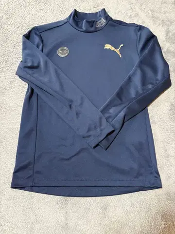 PUMA 네이비 하이넥 긴팔 셔츠 L 사이즈