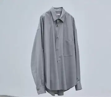LIDNM super130s 체크 셔츠 M 스톤 그레이