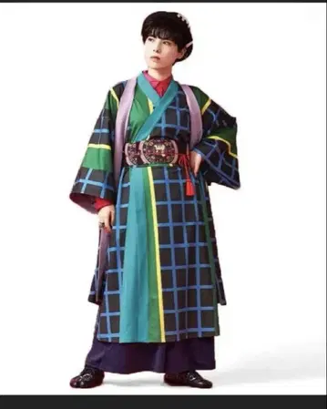 와모노야 카야 x 시게무네 타마오 격자 무늬 원피스 시착만 한 상품 그린
