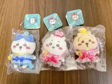 치이카와 (먼작귀) 칠석 마스코트 봉제 인형 하치와레 토끼 3종 세트