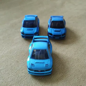 임프레자 WRX 미니카 3대 세트