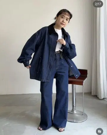 주말 한정 가격! KBF 2WAY 컬러 데님 블루종