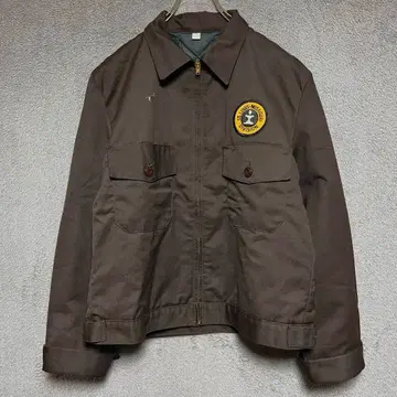 PerfecT 70sUSA제 워크 자켓 퀼팅 SCOVILL 브라운